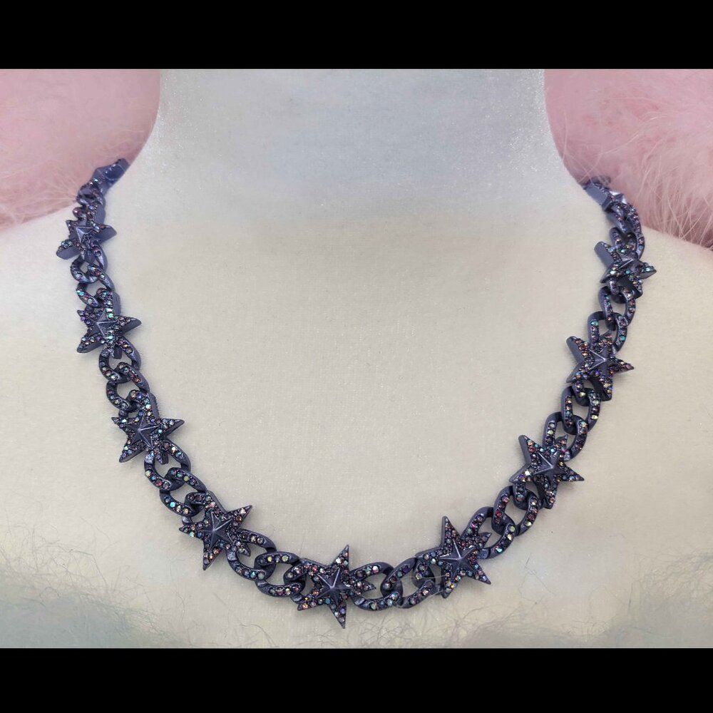 Alexa Rae Rhinestone Stars Statement Necklace - Picture 3 of 4